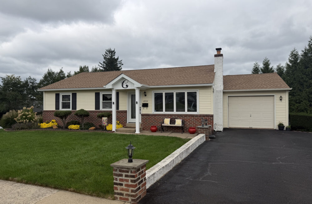 Portico and New Roof in Willow Grove
